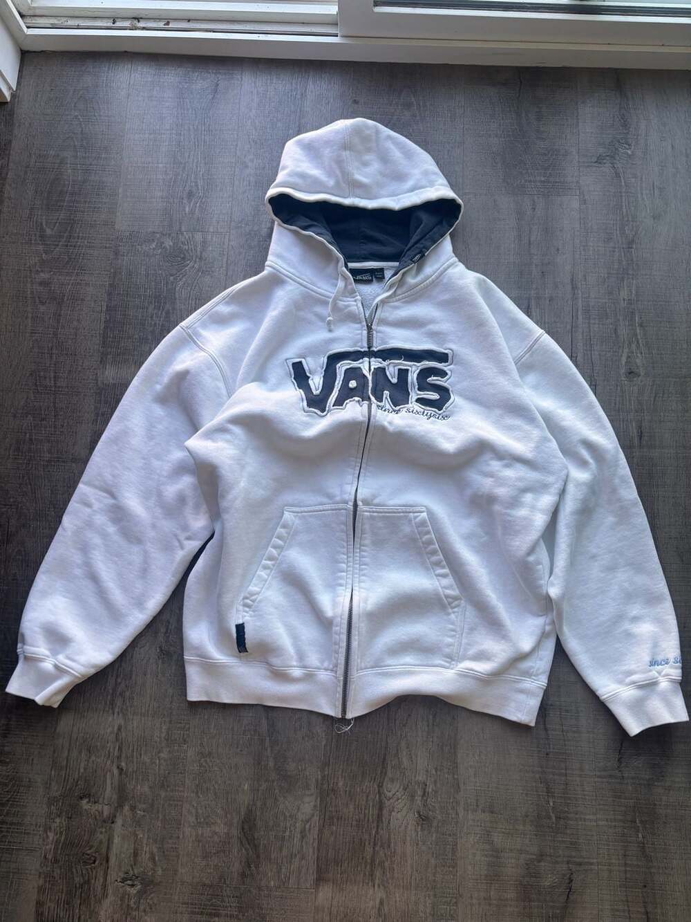 Vans Since Sixty Six Full Zip Hoodie White Large